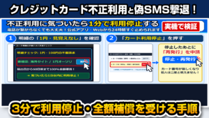 【2026年最新】クレジットカード不正利用・フィッシングSMSの見分け方と緊急対処法！3分で利用停止・全額補償を受ける手順